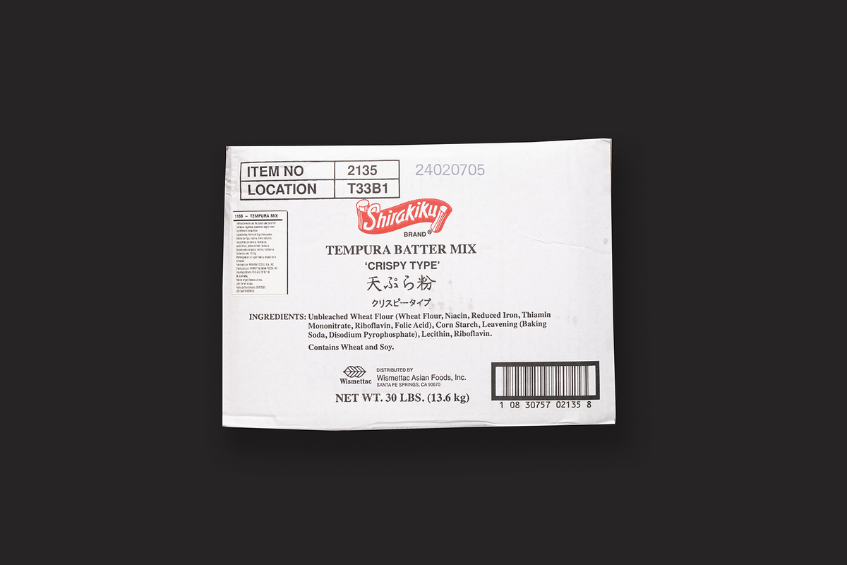 Shirakiku Mezcla para Tempura (Tempura Mix) x 30 lb
