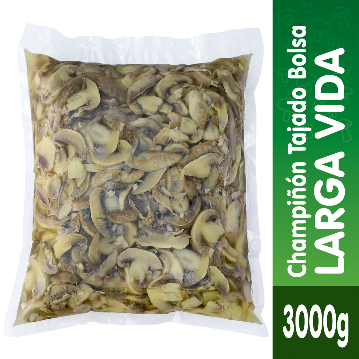 Setas Champiñones Tajado Bolsa x 3000 g