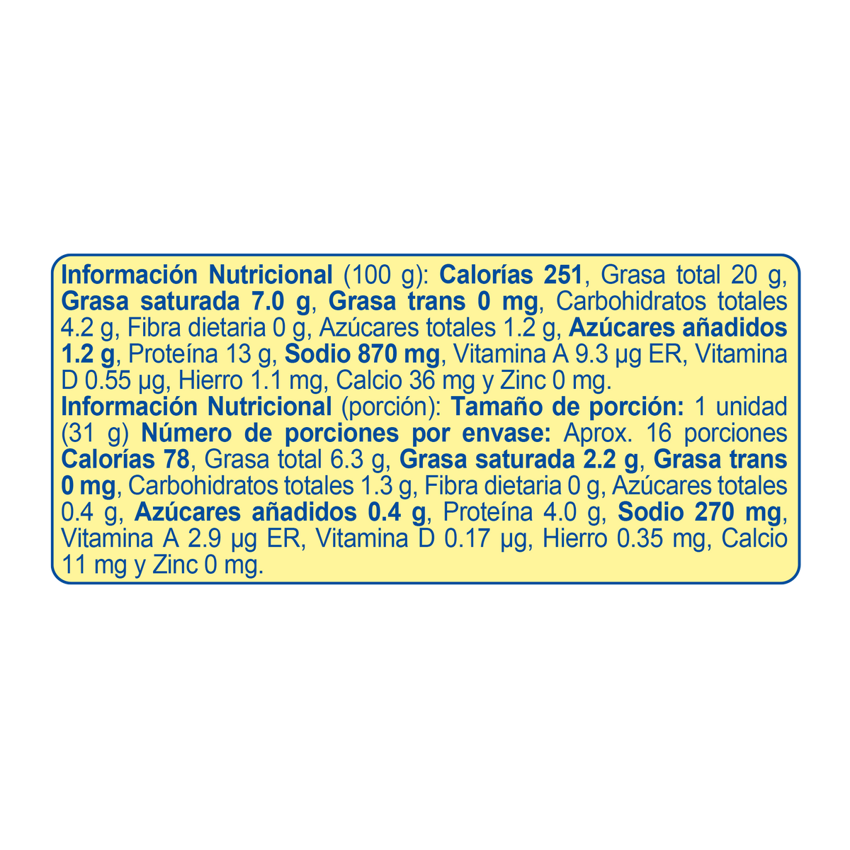 Rica Salchicha Llanera x 500 g