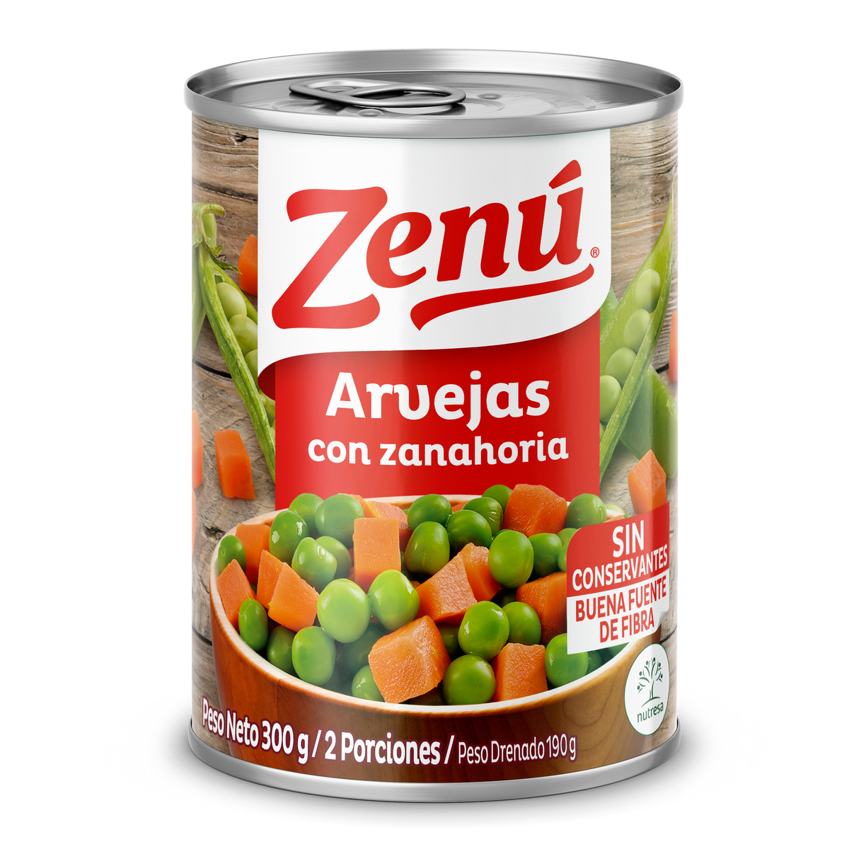 Zenú Arveja Zanahoria x 300g