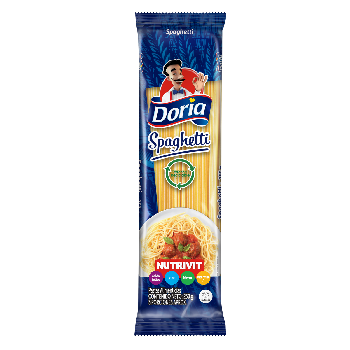 Doria Spaghetti Clásico x 250 g