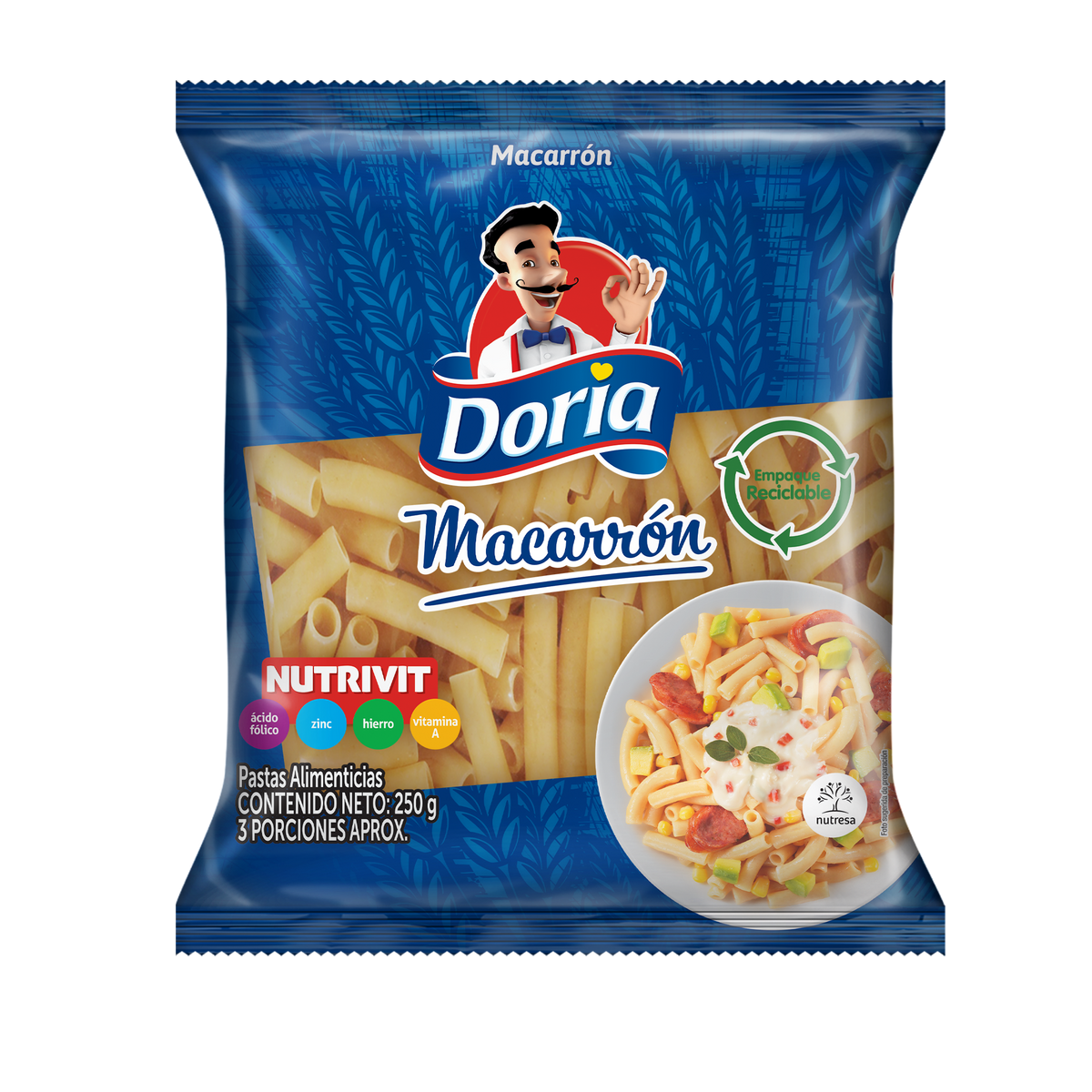 Doria Macarrón Clásico x 250 g