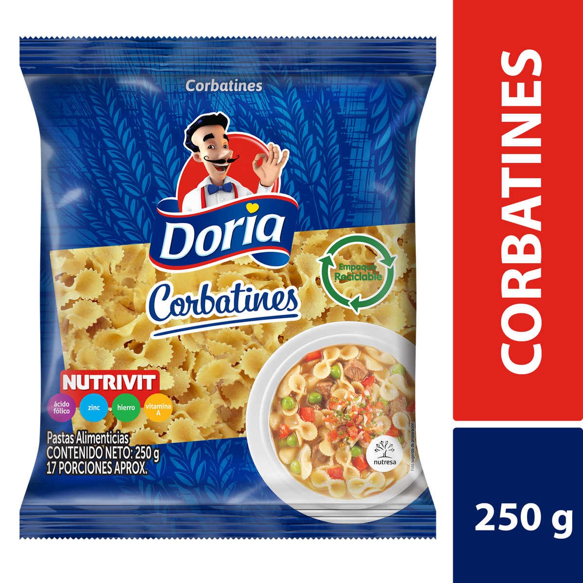 Doria Corbatín Clásico x 250 g