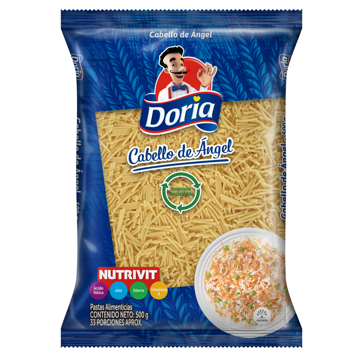 Doria Cabello De Ángel Clásico x 500 g