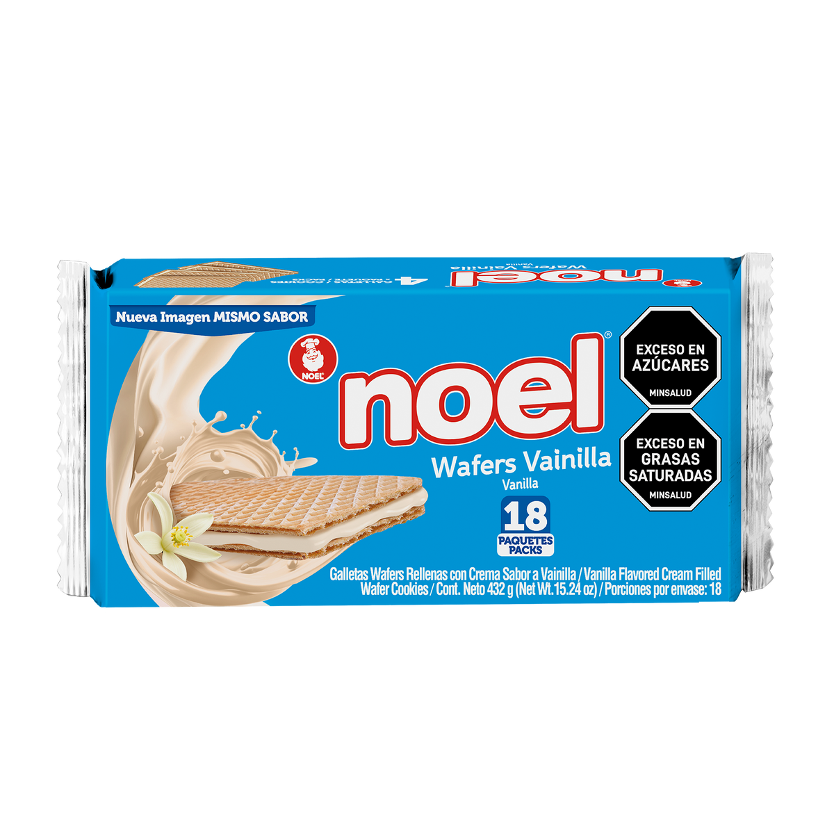 Noel Galleta Wafers Vainilla Bolsa 18 x 4
