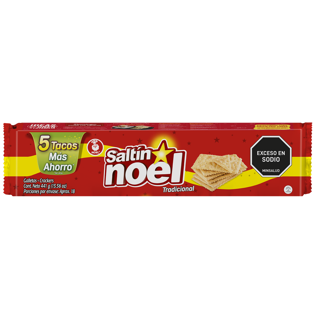 Noel Galleta Saltin Noel Rojo Taco X5