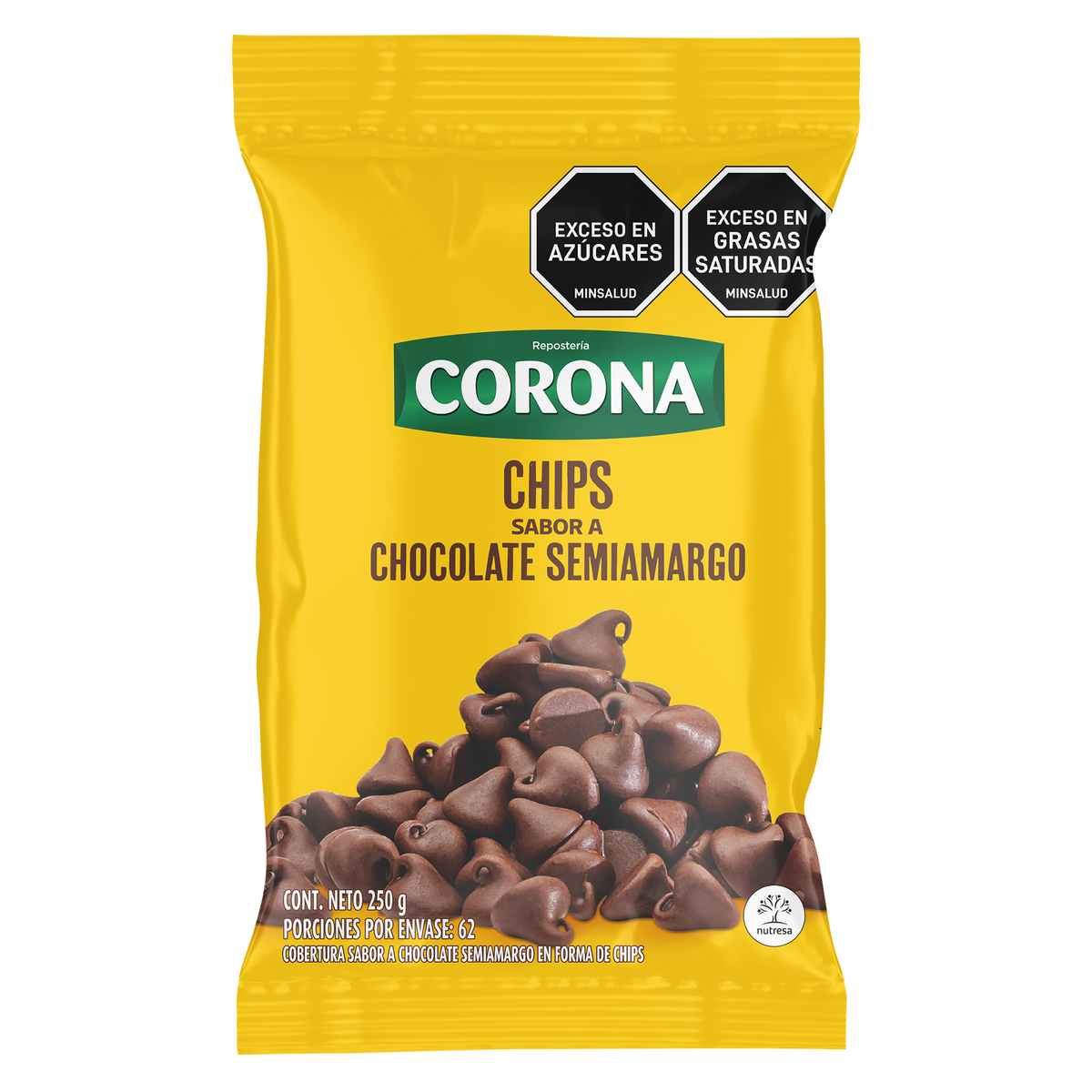 Corona Repostería Chips Chocolate x 250 g