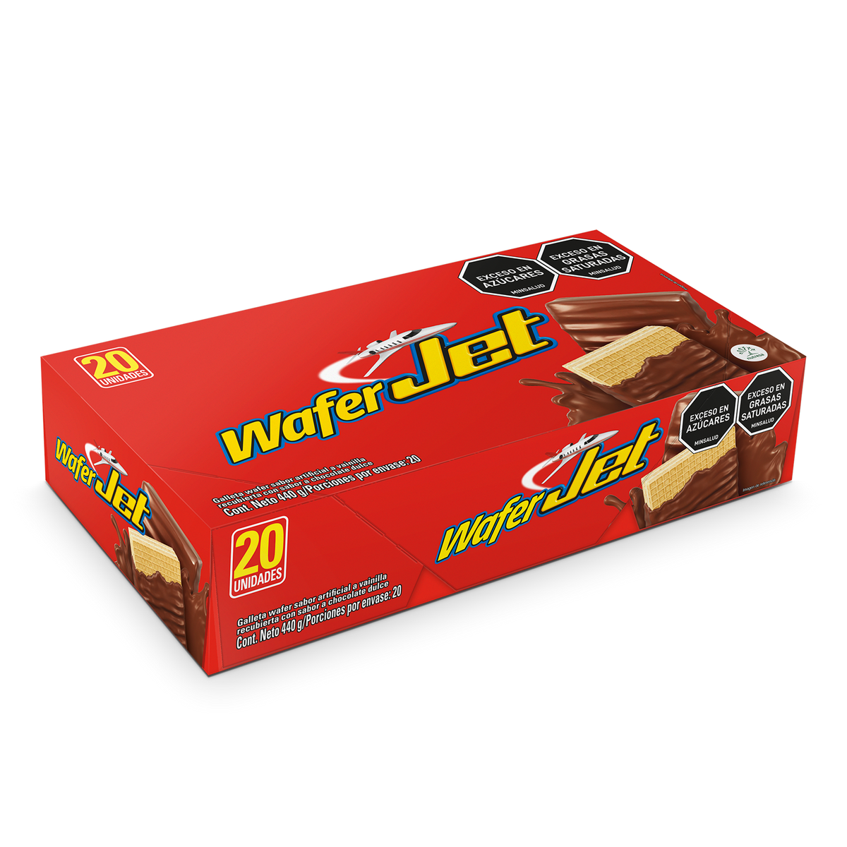 Jet Golosina Wafer Vainilla Plegadiza x22g