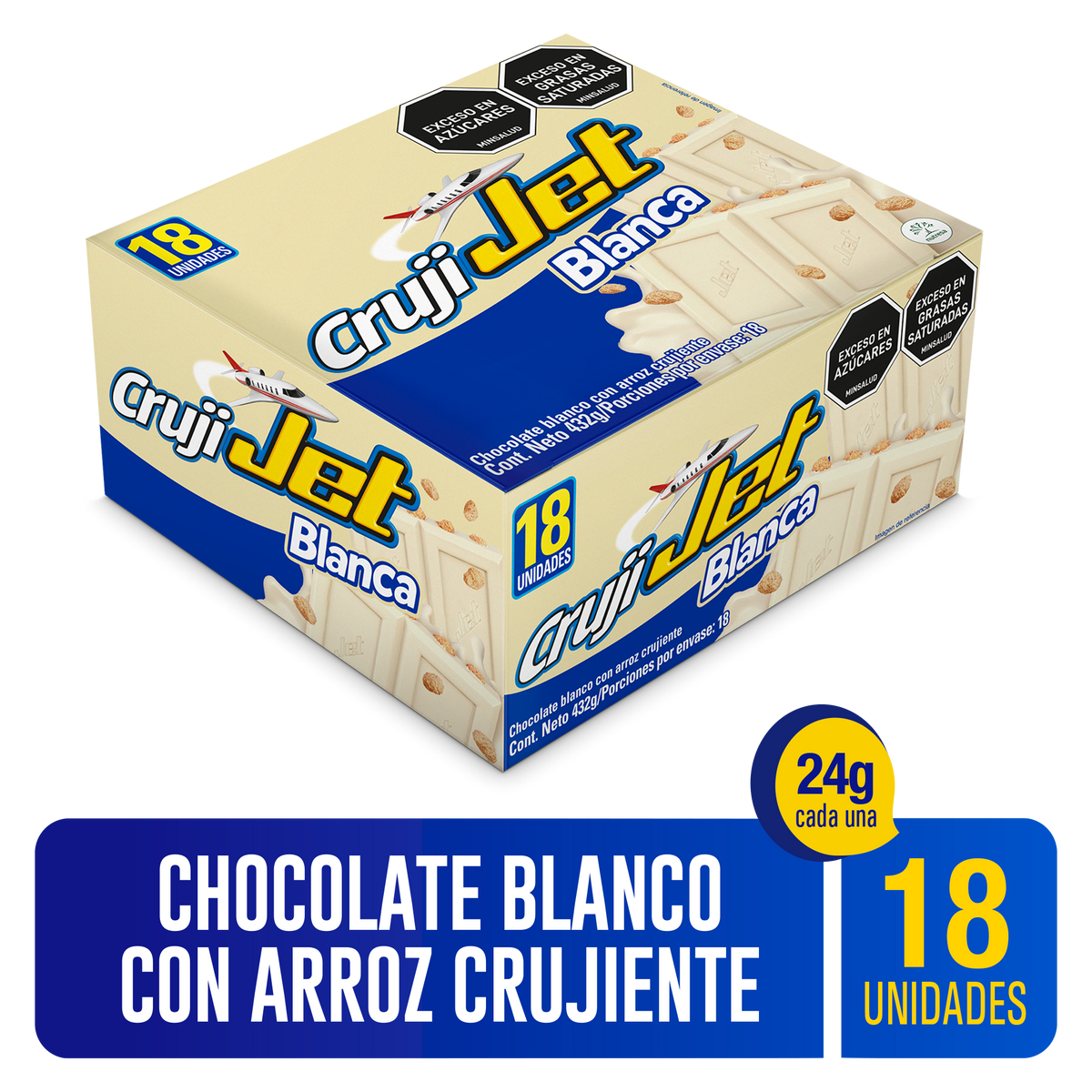 Jet Golosina Blanca Plegadiza x 24g