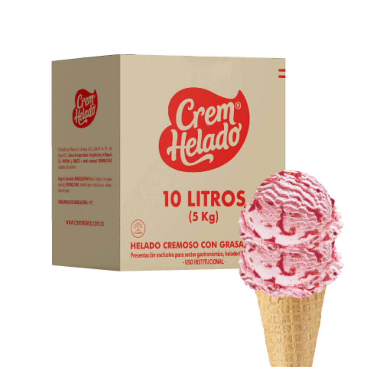 Crem Helado Tradicional Tarro Frutos del Bosque x 10 L