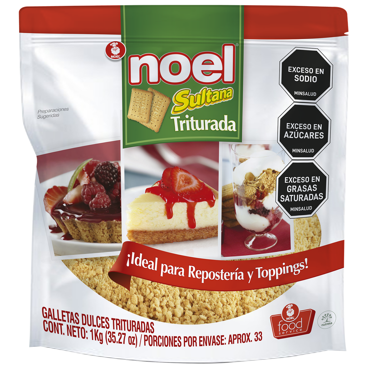 Noel Galleta Sultana Institucional Triturada Malla 05 Bolsa x 1 kg