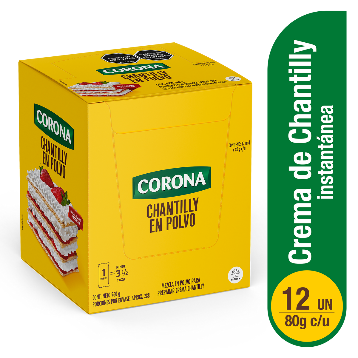 Corona Repostería Crema Chantilly x 80 g