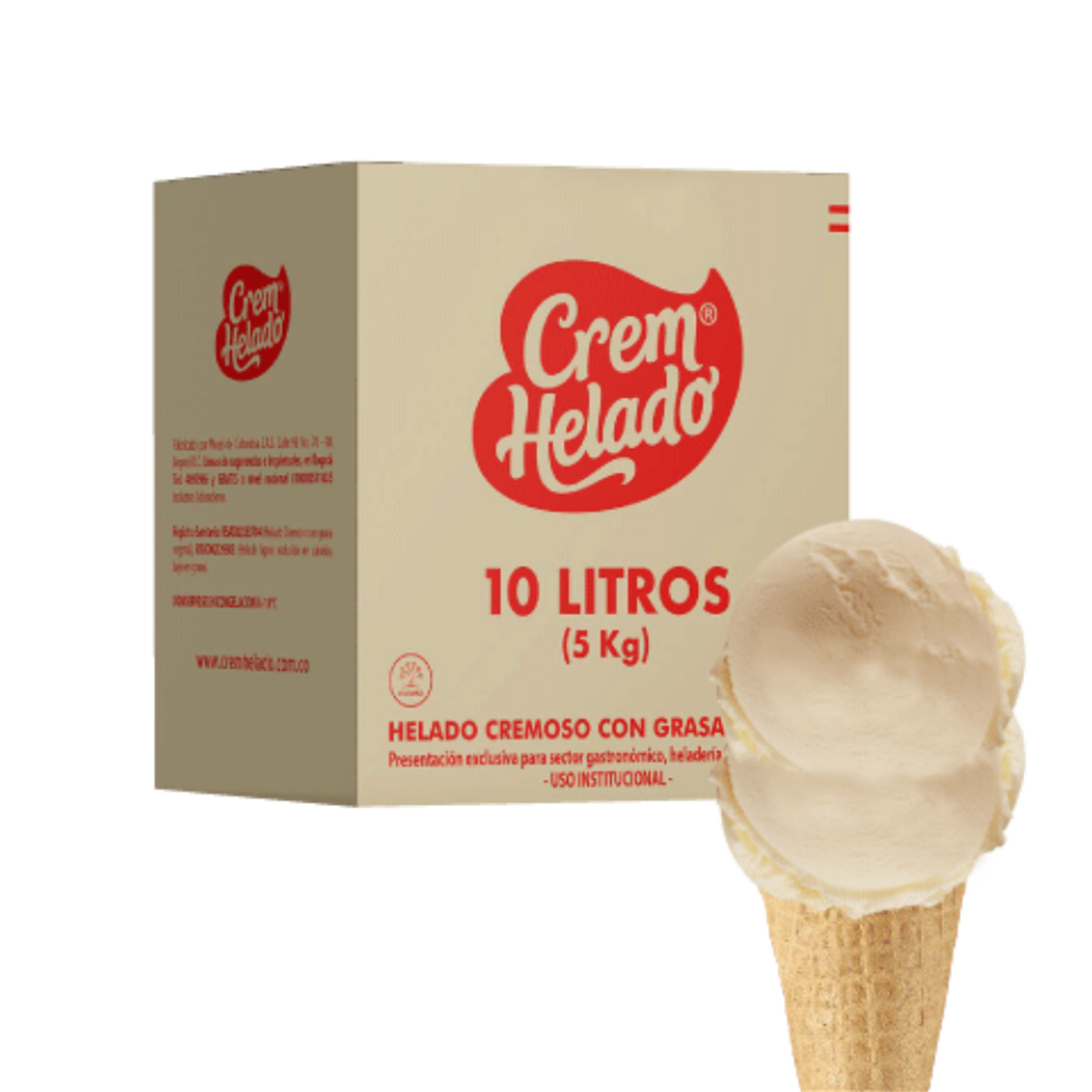 Crem Helado Tradicional Tarro Tres Leches x 10 L