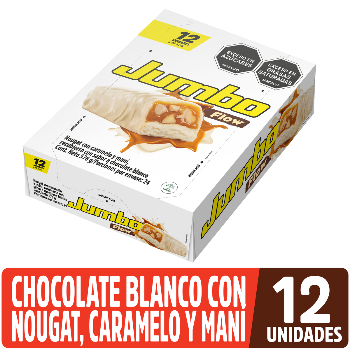 Jumbo Golosina Flow Blanca Plegadiza x 48g