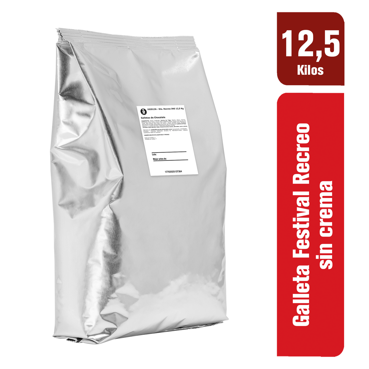 Festival Galleta Recreo Institucional Saco x 12.5 kg