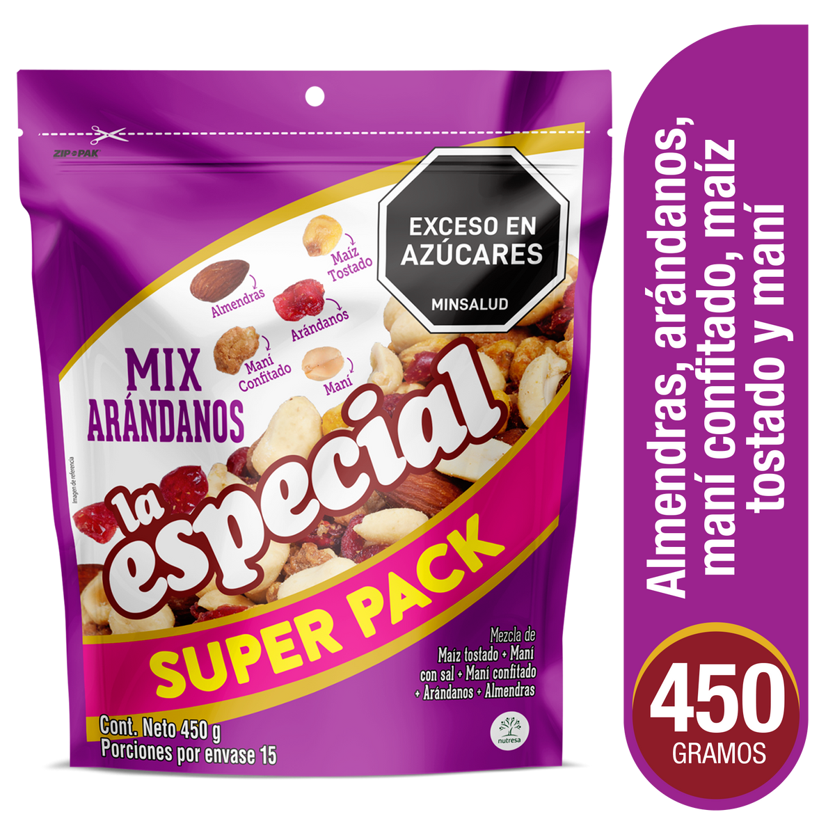 La Especial Mix Arandanos x 450 g