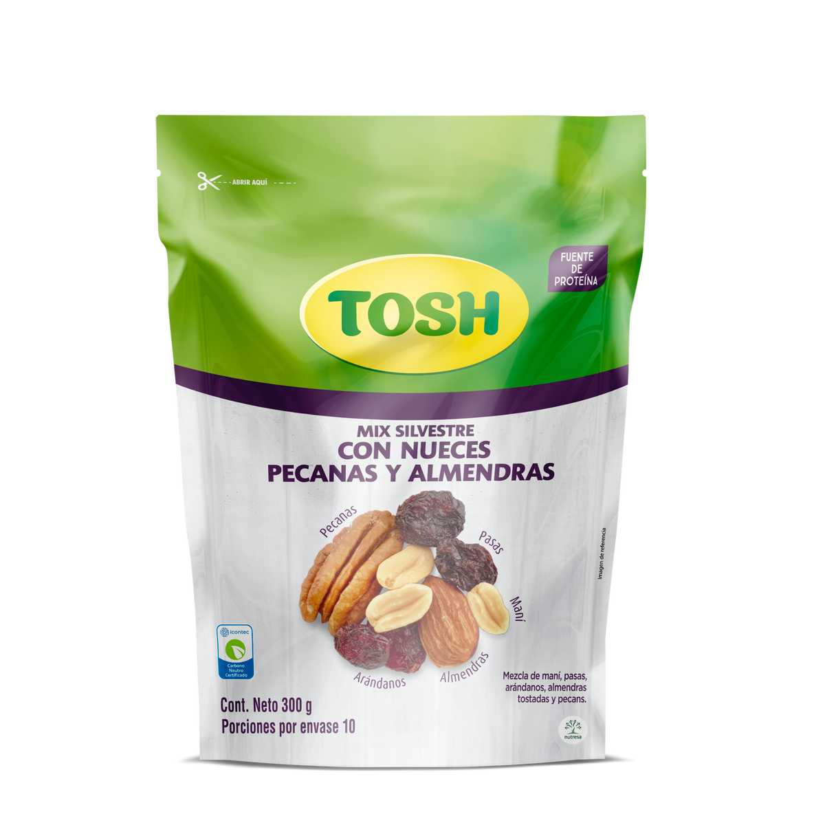 Tosh Pasabocas Mix Silvestre x Bolsa 300 g