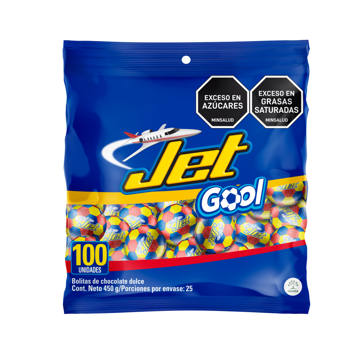 Jet Golosina Gool Balones Bolsa x4.5g