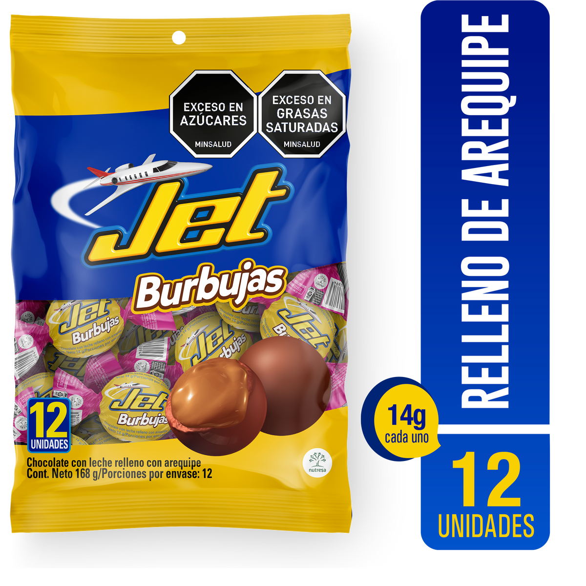 Jet Golosina Burbujas Bolsa x 14g