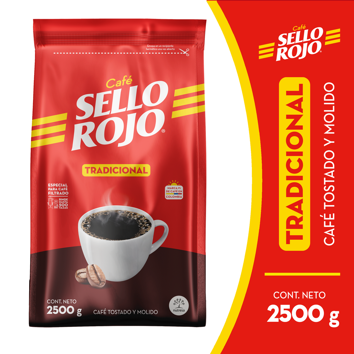 Sello Rojo Cafe Institucio Fuerte 2500 g 6u