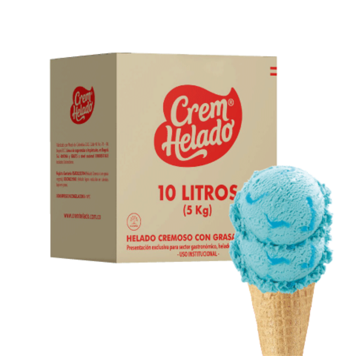 Crem Helado Tradicional Tarro Chicle Salsa x 10 L