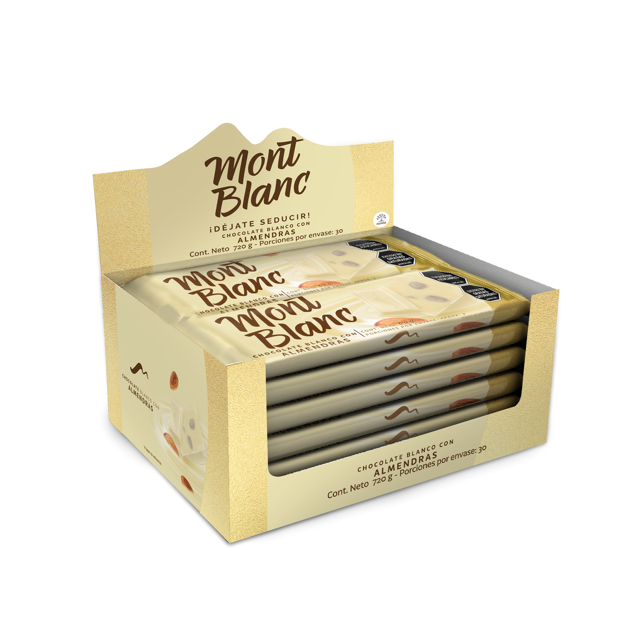 Montblanc Golosina Almendra Blanca Plegadiza x60g