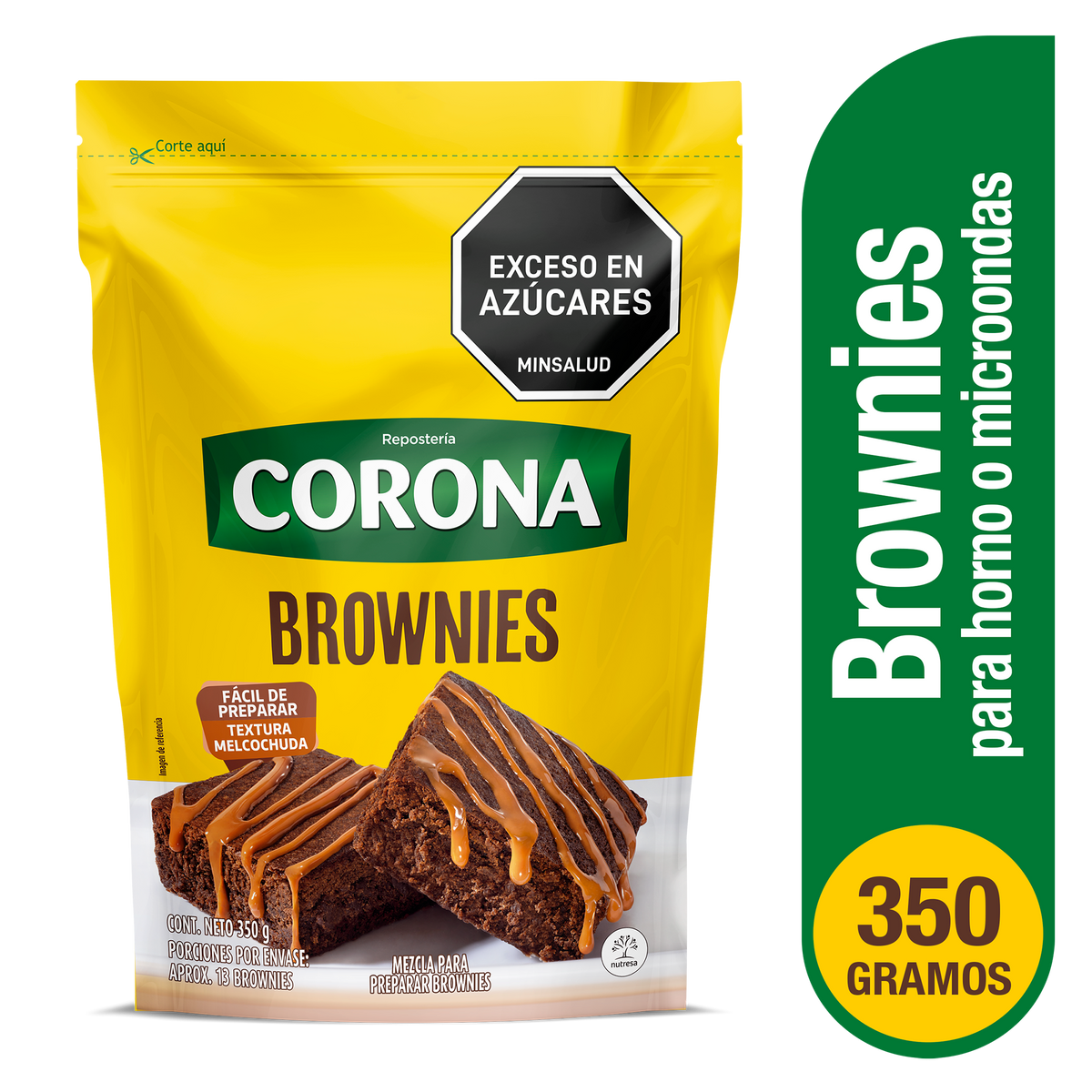 Corona Premezcla Brownies 350g