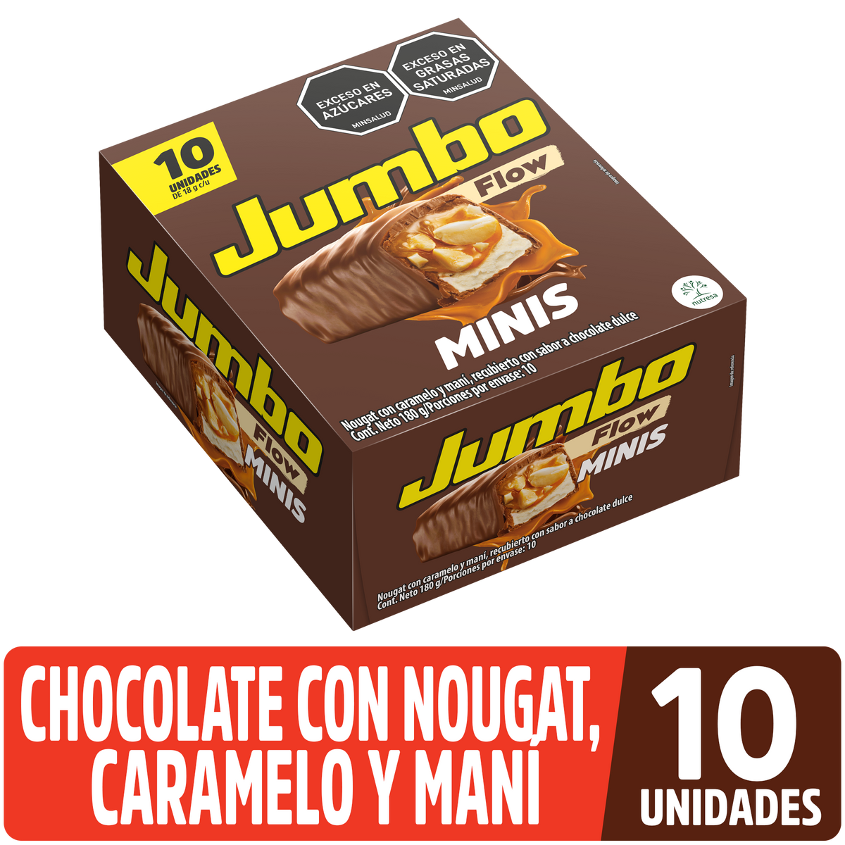 Jumbo Golosina Flow Leche Plegadiza x 18g