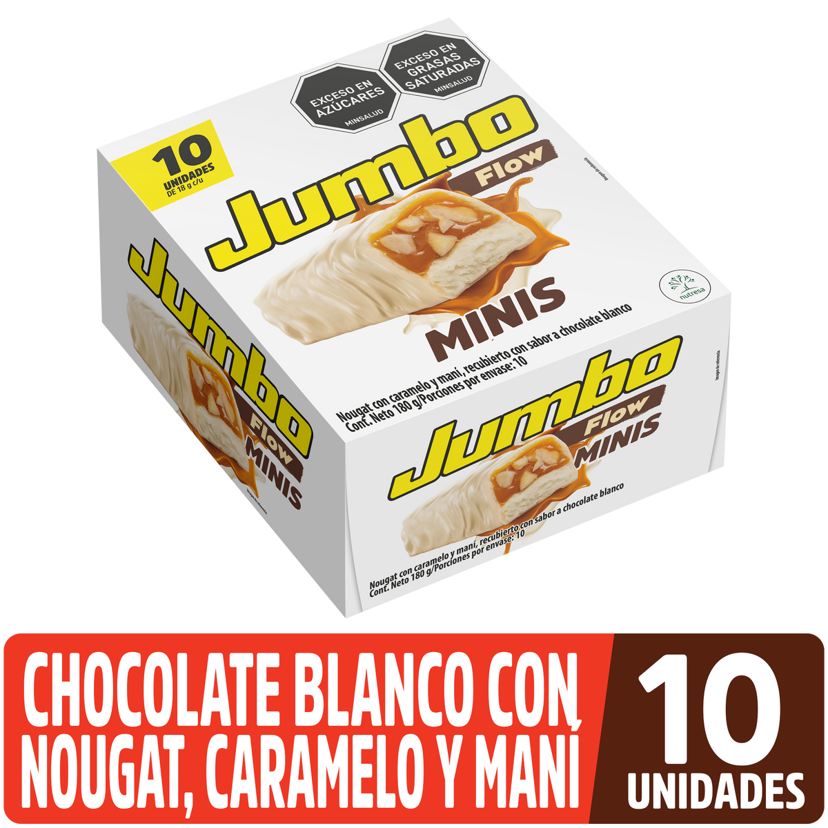 Jumbo Golosina Flow Blanca Plegadiza x 18g