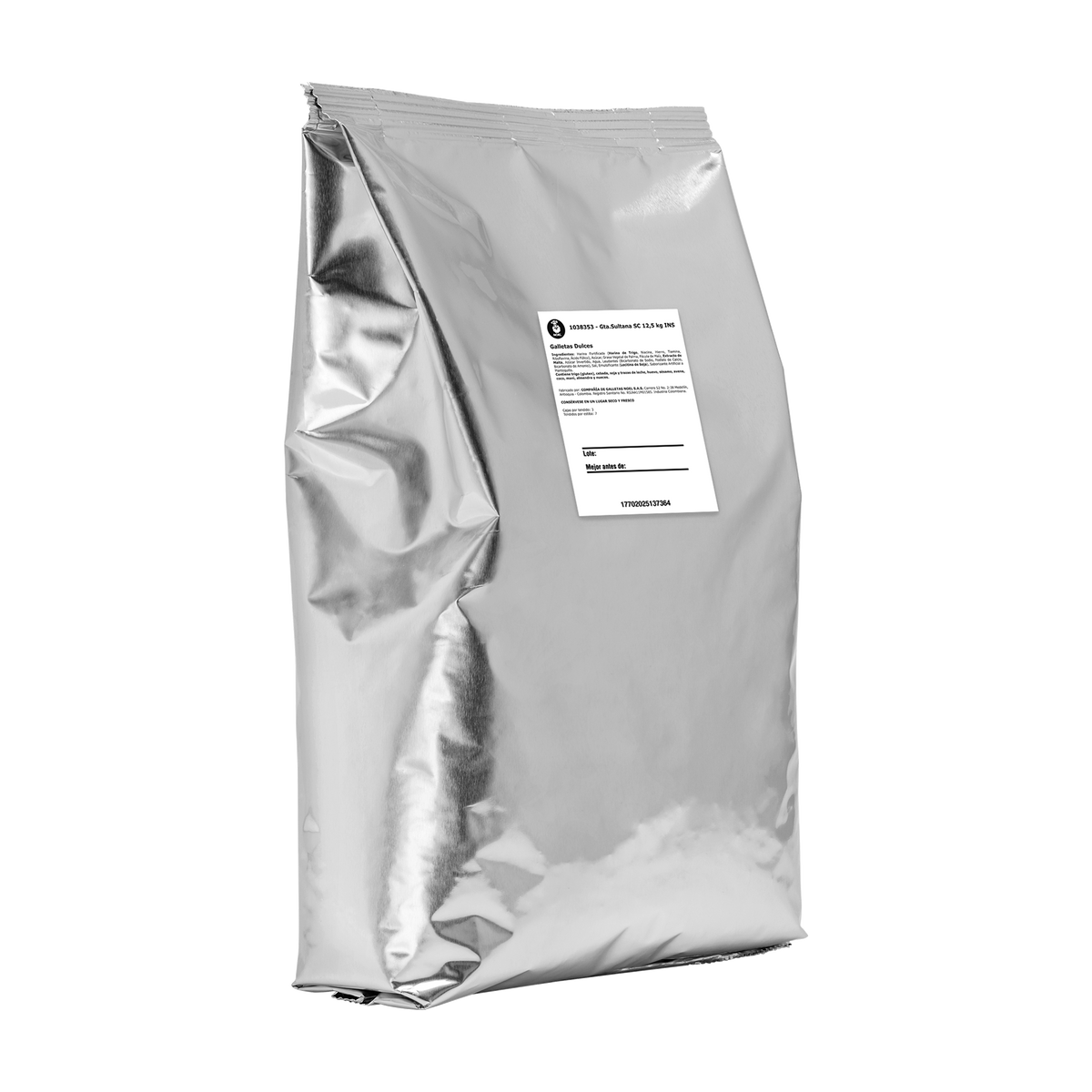 Galleta Sultana Institucional Saco x 12.5 kg