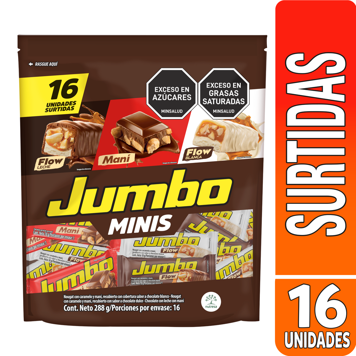 Jumbo Golosina Maní Mini Surtido Bolsa x 18g
