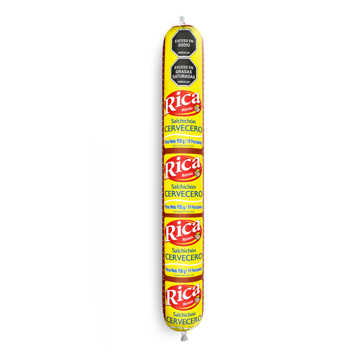 Alimentos Carnicos Salchichon Cervecero Rica 950G