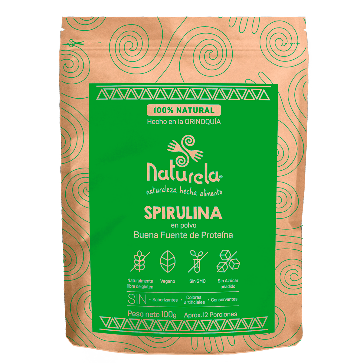 Naturela Alimentos Natural 100% Spirulina x 100 g