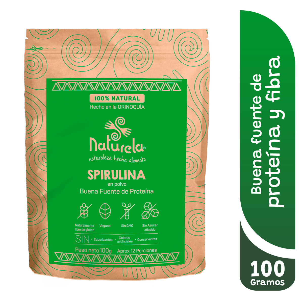 Naturela Alimentos Natural 100% Spirulina x 100 g