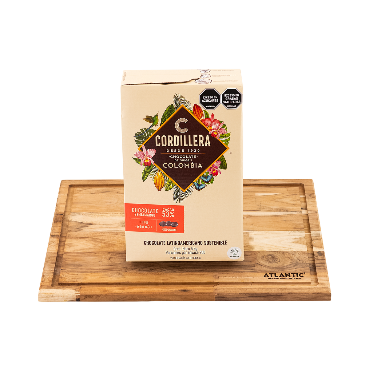 Chocolates B2B Cober Cordillera 53% Depositadas X5Kg