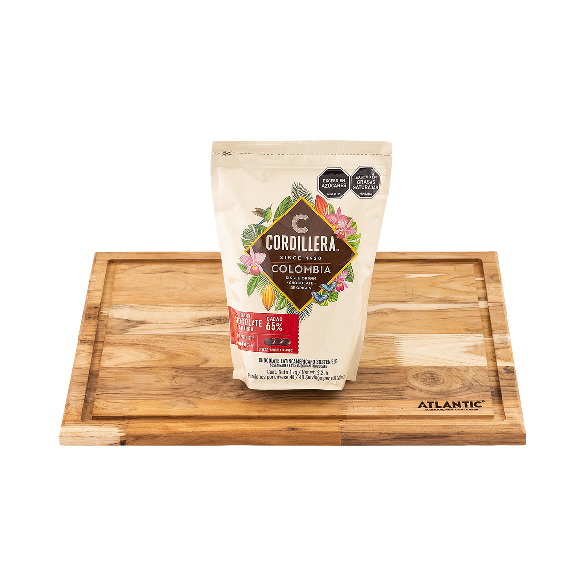 Chocolates B2B Cober Cordillera 65% Depositadas X1Kg
