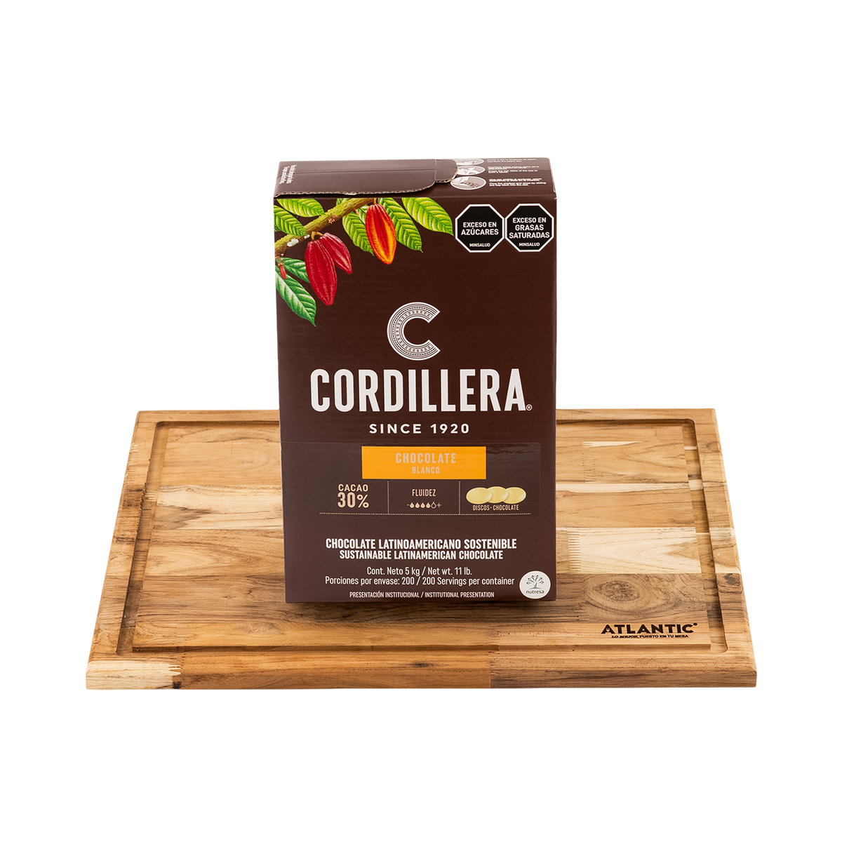 Chocolates B2B Cober Cordillera 30% Depositadas X5Kg