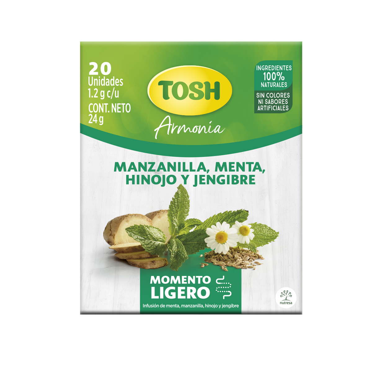 Tosh Aromatica Ligero20 Sobre 20 un 24 g