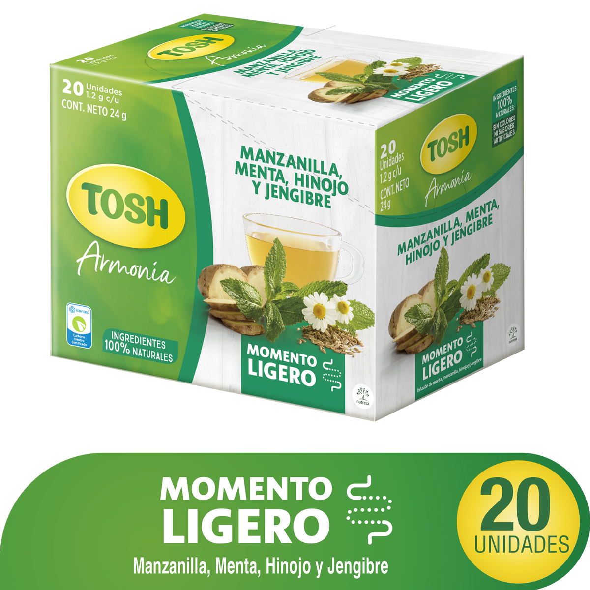 Tosh Aromatica Ligero20 Sobre 20 un 24 g