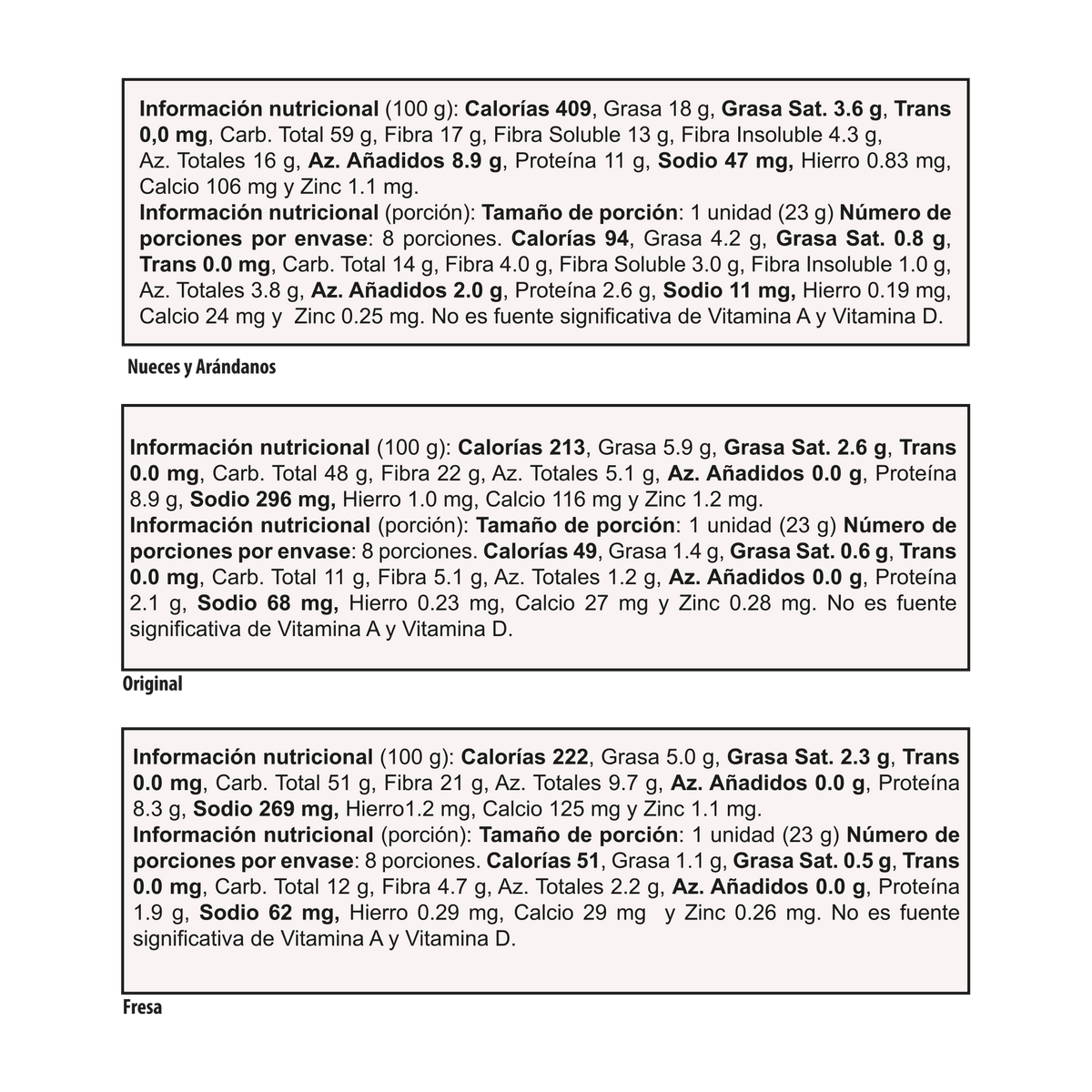 Tosh Barra Lyne Fresa Arandanos x Plegadiza x 24 Un x 23 g