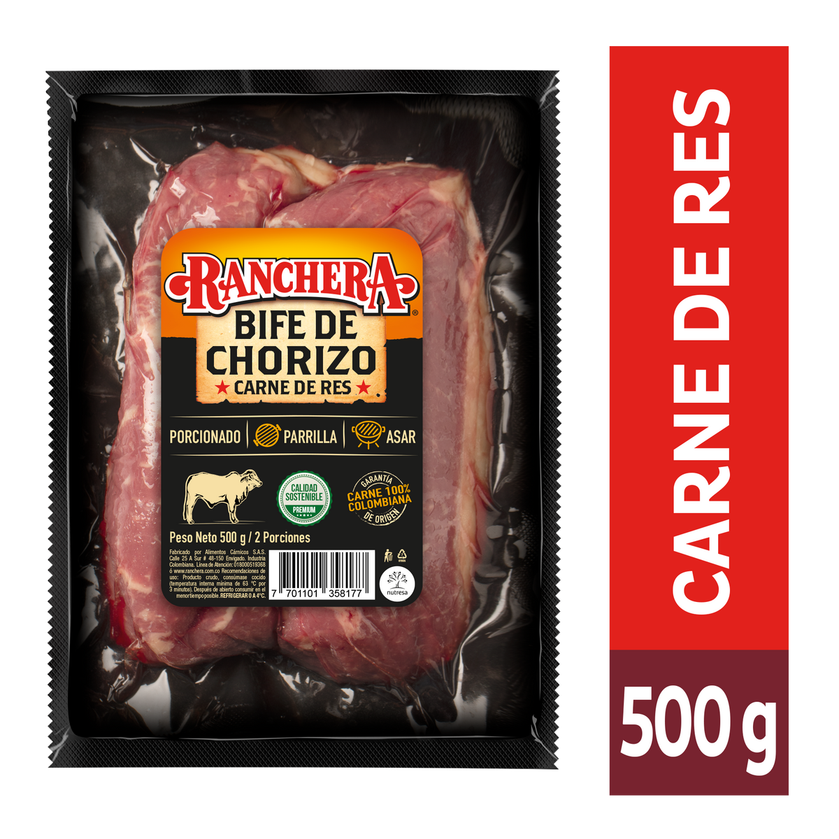 Ranchera Bife Chorizo x 500 g