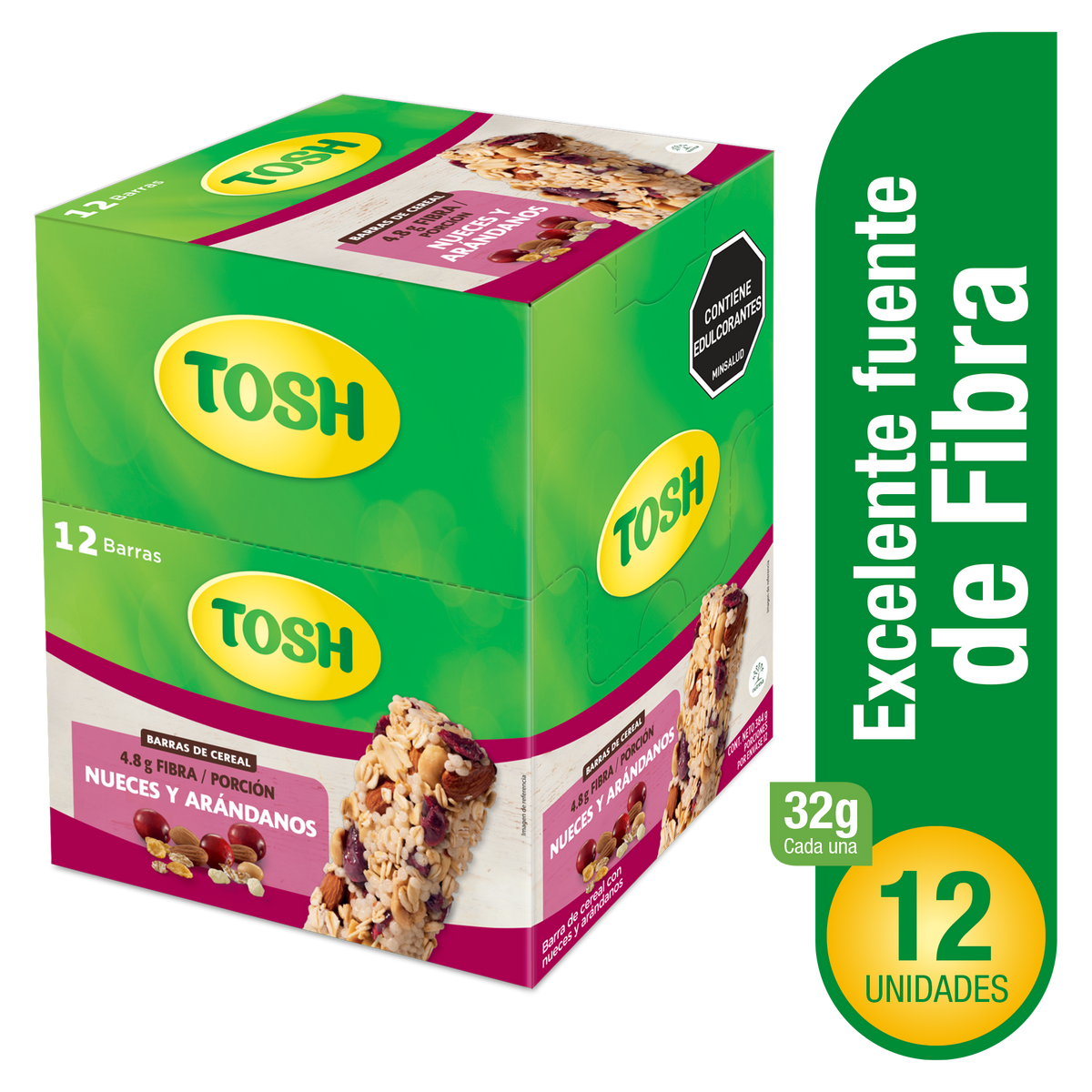 Tosh Barra Arandanos x Plegadiza x 12 Un x 32 g