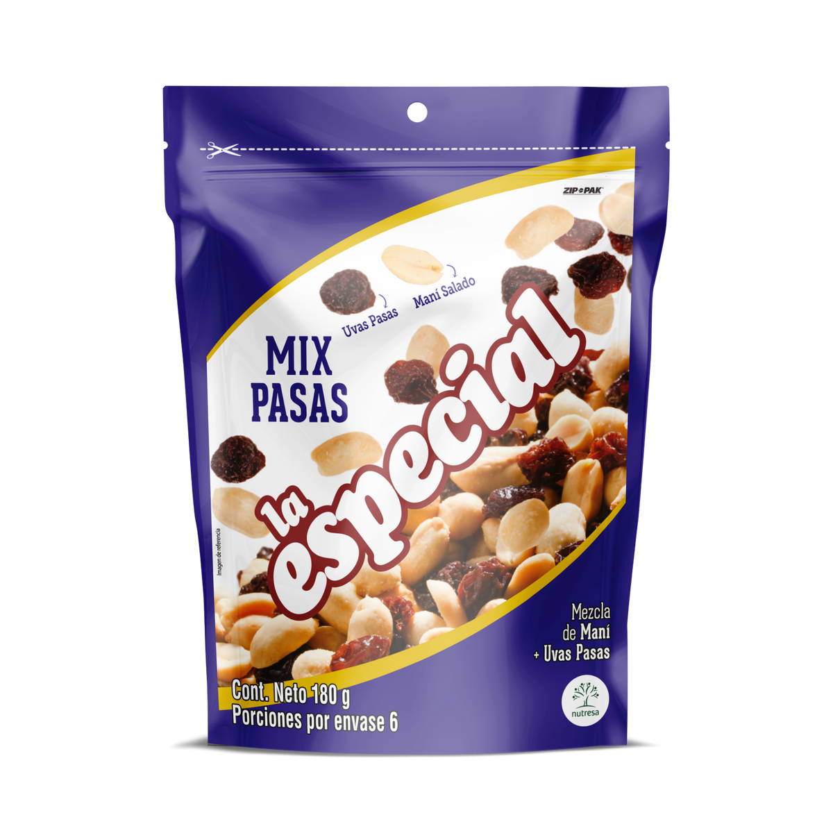La Especial Pasabocas Pasas x Doypack 180 g