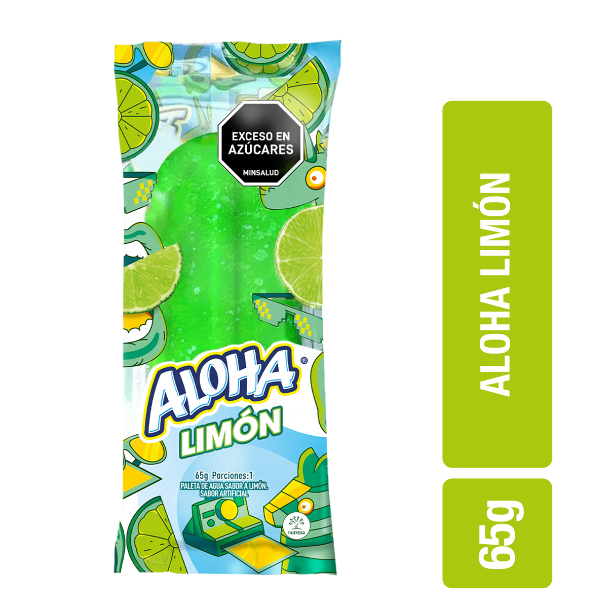 Aloha Paleta Limon caja x24un x65g