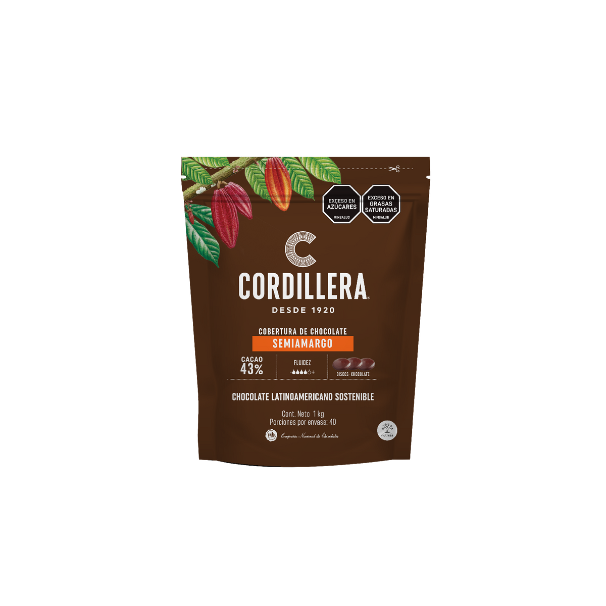 Cordillera Cobertura Semiamarga 43% Depositados x 1k