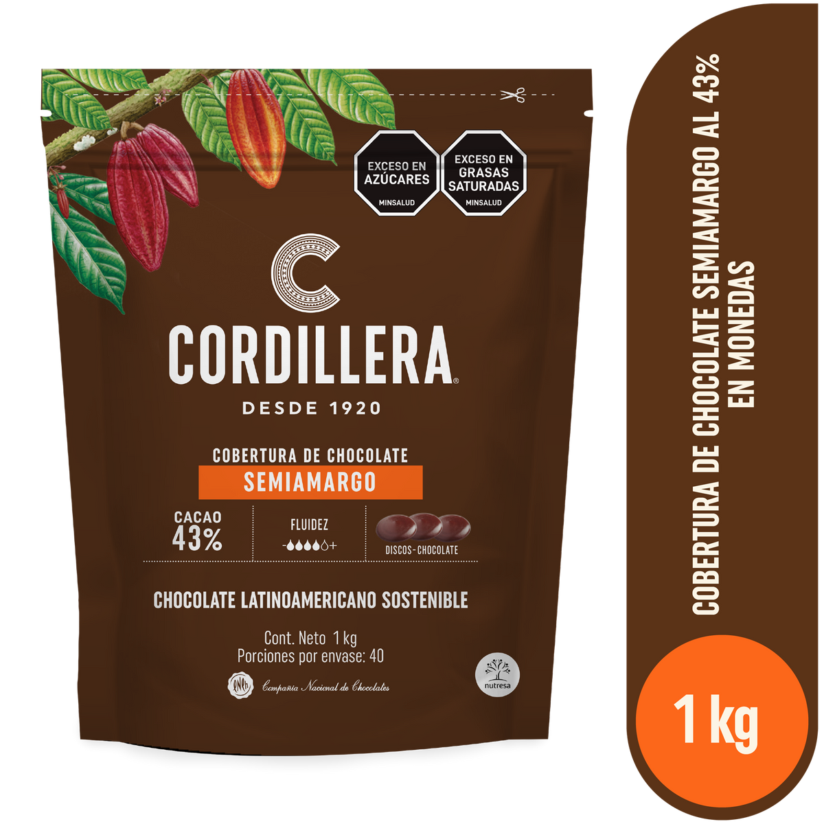 Cordillera Cobertura Semiamarga 43% Depositados x 1k