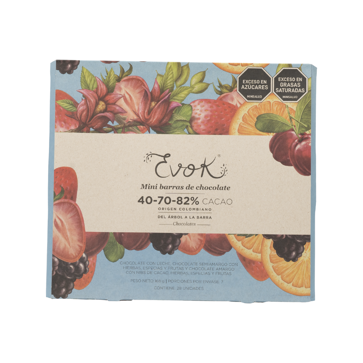 Evok Chocolate 407082% Mini x 28 un 108 g