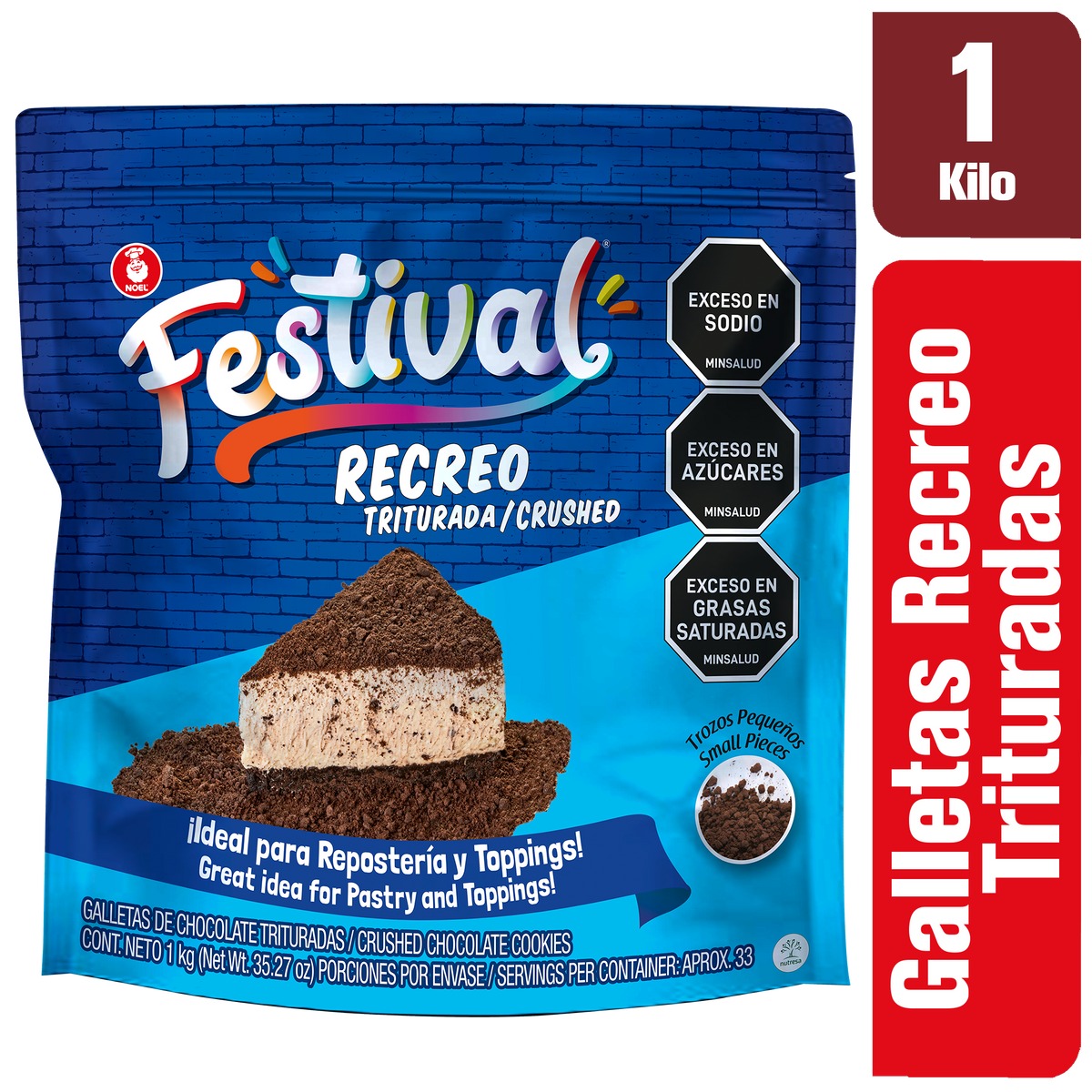 Festival Galleta Recreo Triturada Malla 05 x 1000 g