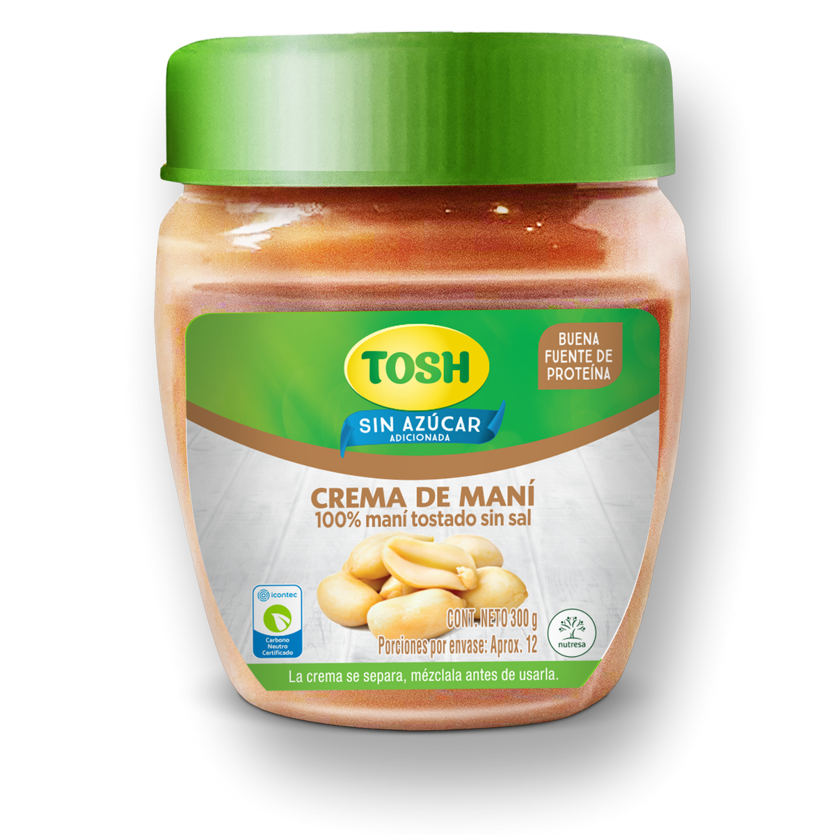 Tosh Pasabocas Crema De Mani Tarro x 300 g
