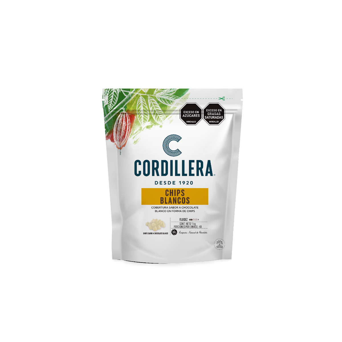Cordillera chips blanco sucedaneo x 1kg